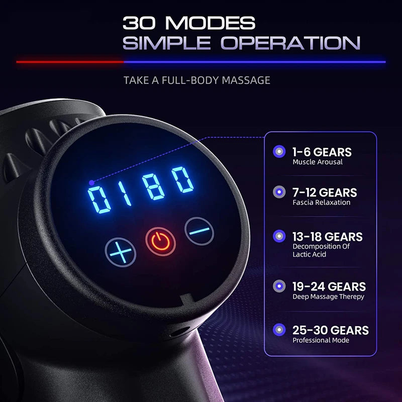 DeepForce 30-Level Percussion Massage Gun